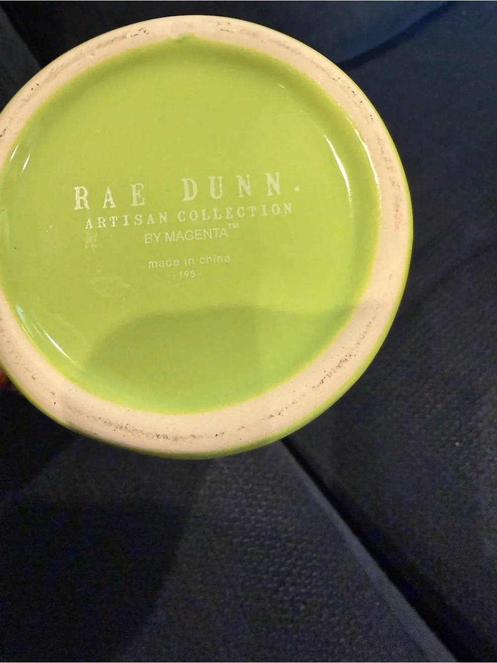 Rae‎ Dunn Blue “stayin alive ” Vase